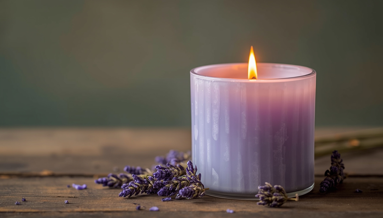Lavantelituoksukynttilä